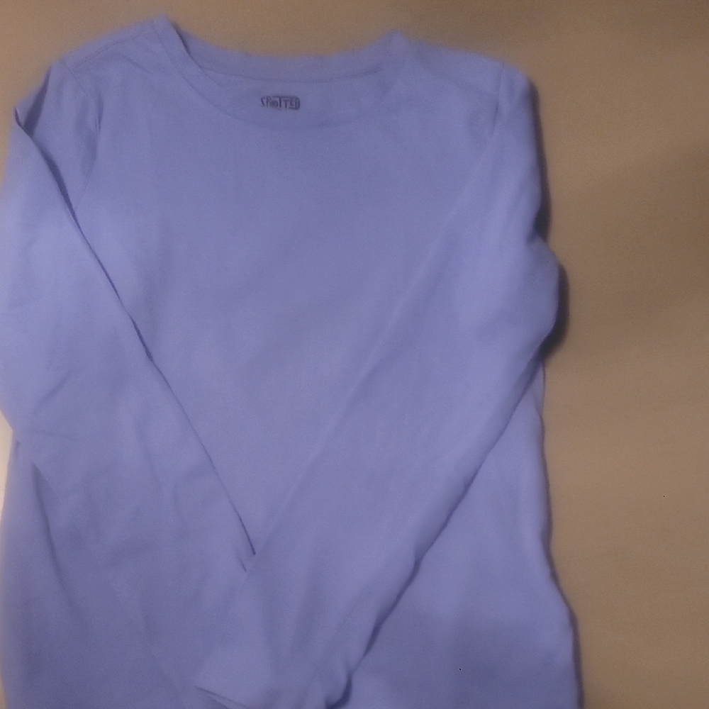Soft Blue Long Sleeve Kids Tee